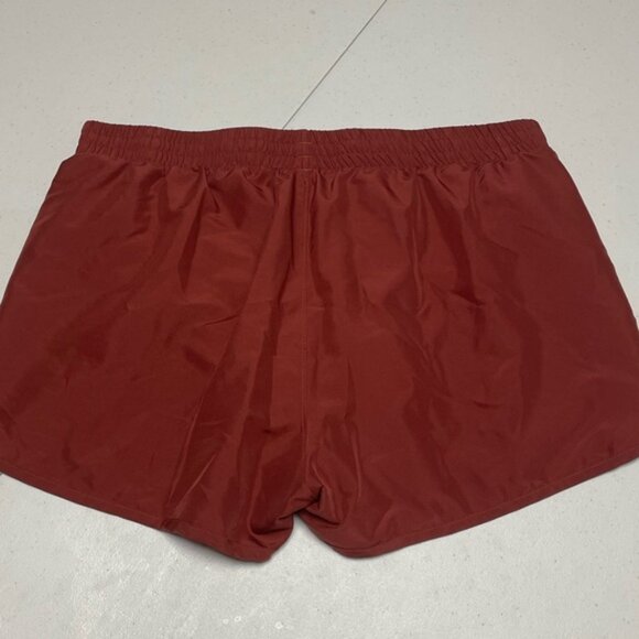 Under Armour Women Large Terra Cotta Burnt Orange Athletic Running Yoga Shorts - Picture 5 of 9